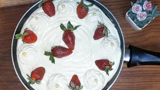 كيكة الفانيليا فى الطاسة بدون فرن حولت الكيك لتورتة فى عشر دقايق 