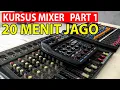 Lagu Belajar Mixer Audio sesuai urutan📌Input, mixing dan output  (PART 1)