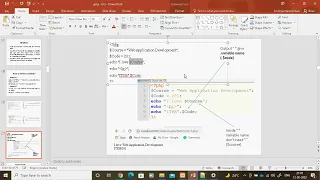 php variable name dot in echo