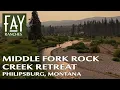Montana River Property For Sale Middle Fork Rock Creek Retreat Philipsburg MT