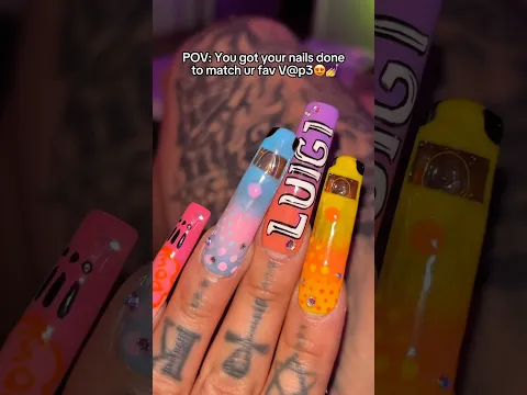 I Got V*pe Nails 😳💅