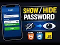 Responsive Login Form with Password Using HTML CSS JavaScript Step-by-Step Tutorial