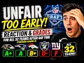 Unfair Too Early Reaction and Grades for all 32 Teams after Day Two of the NFL Draft