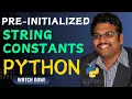 PRE-INITIALIZED STRING CONSTANTS IN PYTHON PROGRAMMING STRING MODULE IN PYTHON