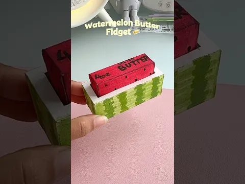 Watermelon 🍉 Butter Fidget Toy 😍✨#shorts #art #diy #craft #youtubeshorts