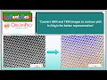 TEM and SEM image representation in contour plot using Origin software