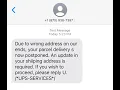 A UPS Scam text message