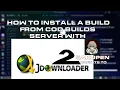 How to install a build from COD Builds server with JDownloader 2