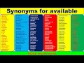 100 synonyms for available antonyms synonyms for competitive exams synonyms antonyms for ielts esl