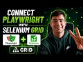 Connect Playwright with Selenium Grid browsers for scraping Python JS Go