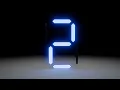 7 Segment display countdown 3d Animation