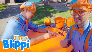Blippi Pergi ke Kebun Labu 🎃 Blippi Bahasa Indonesia - Video Anak-Anak | Petualangan Blippi