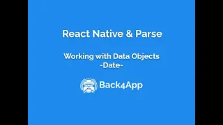 React Native and Parse - Data Objects