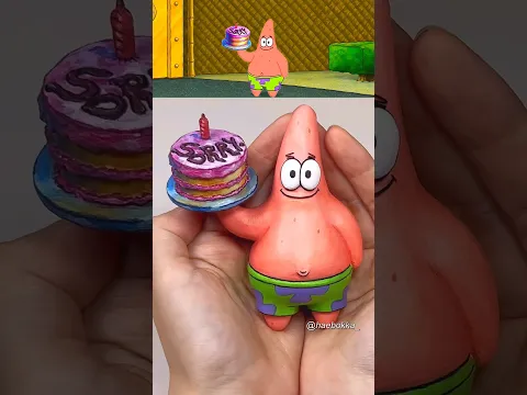 3d펜으로 스폰지밥 뚱이 Sorry 케이크 만들기! How to make Patrick Star Sorry Cake! 🎂