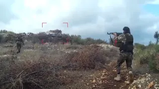 جانب من معارك الفصائل ضد النظام على جبهة الساحل 