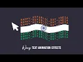 Animated Wavy Text Trail Effects using CSS Javascript