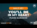 Download Lagu You'll Be In My Heart - NIKI (Male Key - Piano Karaoke)