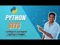 Sets and Methods Python In Telugu