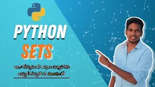 Sets and Methods Python In Telugu