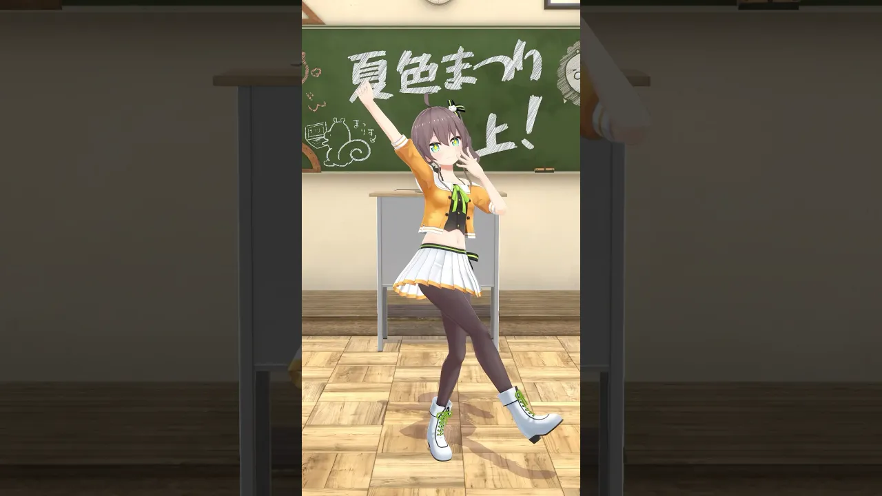 まつりは夕方過ぎにおきます。 #夏色まつり #ホロライブ #明日の私に幸あれ #踊ってみた