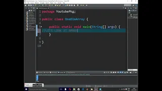 Array Structure in Java - Creating Initializing and accessing a One Dimension Array in java