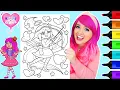 Coloring Kimmi The Clown Valentine s Day Cupid Coloring Page Ohuhu Art Markers