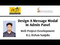 Chapter 47 Design view message modal in admin panel using TailwindCss JavaScript and PHP