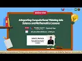 Integrating Computational Thinking into Science and Mathematics Lessons