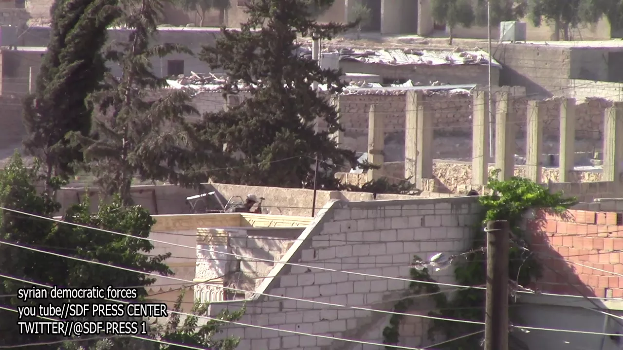 Scenes of fighting our troops in Alkjla neighborhood Manbejحي الكجلي