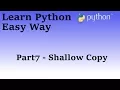 Programming in Python Part 7 Slice Copy Lists