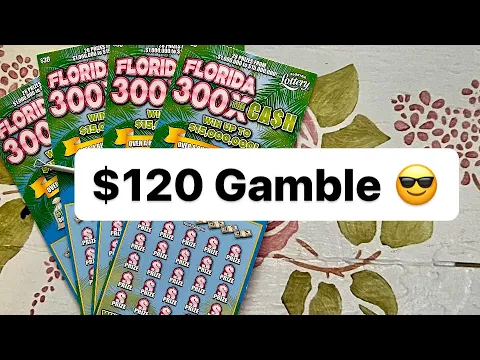 Download MP3 $120 gamble on Florida lottery 300X the cash scratch off tickets