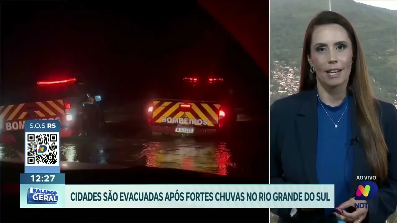 Chuvas intensas no Rio Grande do Sul forçam evacuação de cidades