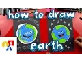 How To Draw Earth for young artists
