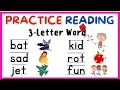 PRACTICE READING 3-LETTER WORD COLLECTION VOWELS A E I O U