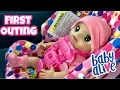 Download Lagu Baby Alive Real as can first outing to Walmart including car ride feeding