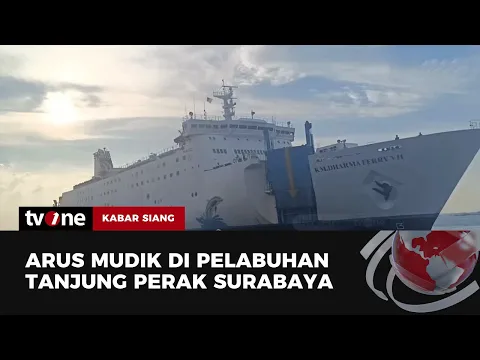 Ribuan Pemudik Tiba di Pelabuhan Tanjung Perak