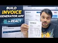 Day - React Invoice App with PDF Print React NextJS Tutorial for Beginners in Hindi
