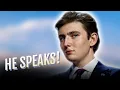 New of Barron Trump Talking On Election Night Is Causing A Stir