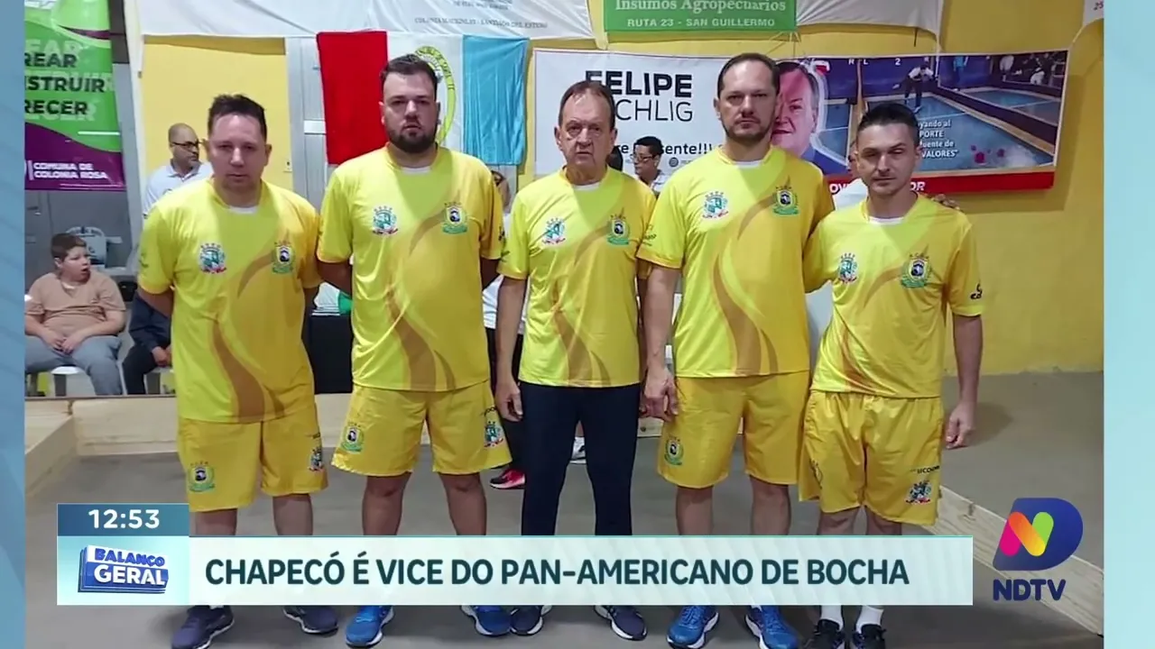 Chapecó é vice do Pan-americano de bocha