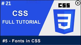 CSS Tutorial Fonts in Website Development Web Development Tutorials