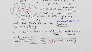 Orthogonality of level curves and the gradient vector