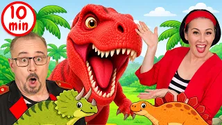 Dinosaur Songs for Kids 🦕 Learn Dinosaur Names, ABC & Colors