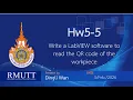 1 5-5 Write a LabVIEW software to read the QR code of the workpiece