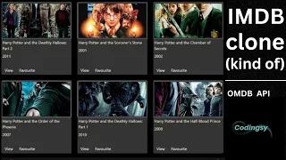 IMDB clone webapp Kind of Vanillas JS Bootstrap OMDB API