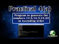 Computer Practical 4 a - Class IX 2021