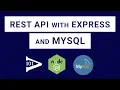 Create a CRUD REST API with Node js Express and MySQL
