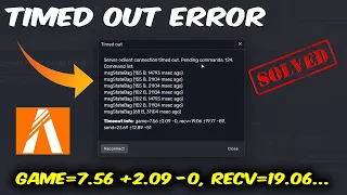 Timed Out Error in FiveM - Server client connection timed out Pending commands