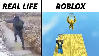 Roblox Obby Real Life vs Roblox