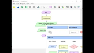 Positive and Negative Number Checker in Flowgorithm
