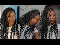 DETAILED Easy Affordable Soft locs Goddess Locs with curly ends DIY AT HOME